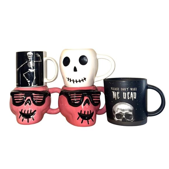 Skull & Skeleton Ceramic Mug - Picture 1 of 12